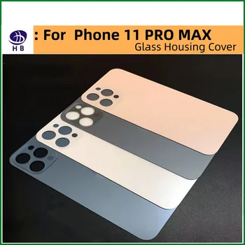 10 adet iPhone 11PRO MAX Case Arka Kapı Arka Pil Cam Kapak Geniş Kamera Büyük Delik Değiştirme, İphone 11P için Cam Arka