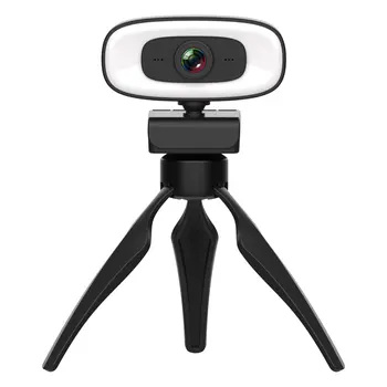 360 Derece Dönebilen Bilgisayar Kamerası Video Kamera Kayıt Geniş Açı Stereo Çağrı Toplantı Taşınabilir USB HD Mikrofon İle