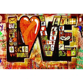 5D DIY Aşk Mektupları Kelime Elmas Boyama Tam Matkap Nakış Çapraz Dikiş Mozaik Ev Dekor Sticker Zanaat Kiti Hediye
