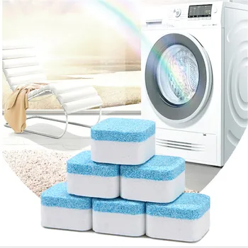 6 ADET Çamaşır makine temizleyici Tablet Yıkama Temizleme Kireç Çözücü Deterjan Efervesan Tablet Temizlik Ürünleri