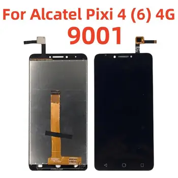 Alcatel Pixi 4 Için 6 inç lcd ekran (6) 4G 9001 9001X 9001D 9001A lcd ekran dokunmatik ekranlı sayısallaştırıcı grup + Araçları