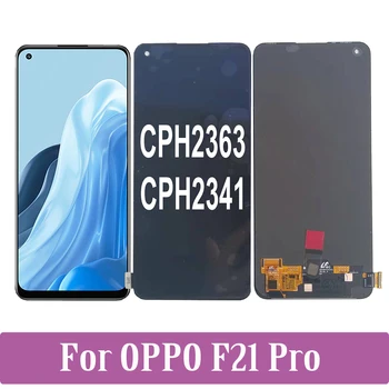 AMOLED OPPO F21 Pro 5G CPH2341 LCD ekran dokunmatik ekranlı sayısallaştırıcı grup OPPO F21Pro 4G Ekran CPH2363 LCD Orijinal