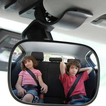 Araba Güvenlik Görünümü Arka koltuk aynası bebek arabası aynası Çocuklar Bakan Arka Koğuş Bebek Bakımı Kare Güvenlik Çocuklar Monitör