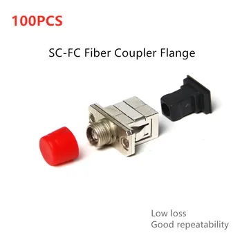 Düşük Kayıplı SC-FC fiber optik adaptör Simpleks flanş kuplörü sc'den FC Konektörüne Fiber Optik Flanş Optik Zayıflatıcı
