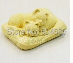 El yapımı sabun kalıp / silikon kalıp / mum kalıp/sabun kalıp / silika jel sabun kalıp kedi