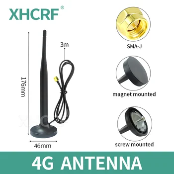 LTE Kapalı 4G Anten SMA Erkek Monte Mıknatıs Enayi Fincan Açık Antenne Vida Sabitleme Vahşi Entegre Su Geçirmez