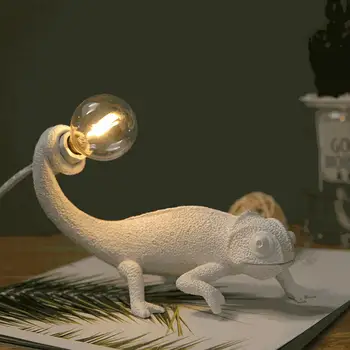 Modern Bukalemun Şekli Lamba led masa lambası Ev Dekor masa lambası Kuş Hayvan Aydınlatma Armatürü Oturma Odası Yatak Odası Başucu