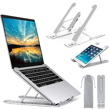 Pembe Siyah Beyaz laptop standı Ayakta Tutucu Ayarlanabilir Katlanabilir Masa Standı Dizüstü Macbook Pro Hava iPad Pro HP DELL