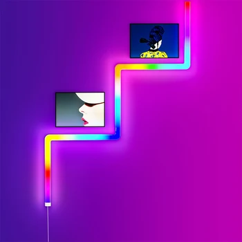 RGBIC Pikap ritim açık renk neon ışık seti oyun arka plan atmosfer Bluetooth Wifi Sync müzik DIY parti dekorasyon hediye