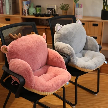 Tavşan peluş yastık Ofis bel yastığı arkalığı entegre sandalye minderi kanepe yastığı bel sedanter koltuk Taşıması kolay