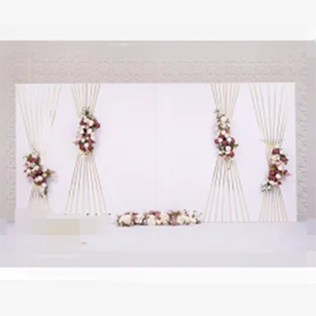 Zarif Beyaz PVC Güzel Desenli Popüler Lüks Düğün Zemin Sahne Süslemeleri