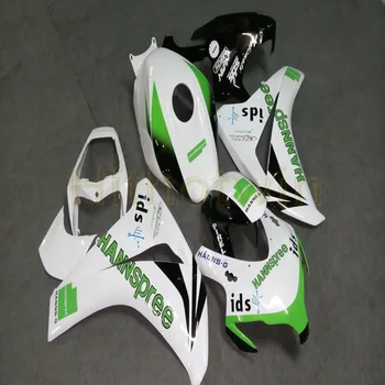 Özel motosiklet makale CBR1000RR 2008 2009 2010 2011 CBR 1000 RR Fairings + Ampuller + Enjeksiyon kalıp yeşil beyaz M2